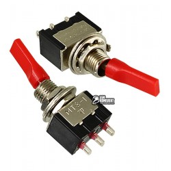 Тумблер MTS-103-E1 (ON-OFF-ON), 3pin, 3A, 250VAC, плоский Тумблер MTS-103-E1 (ON-OFF-ON), 3pin, 3A, 250VAC, плоский
