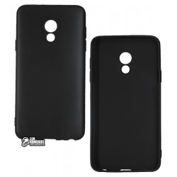 Чехол для Meizu 15 Lite, Joy, силиконовый, матовый, черный