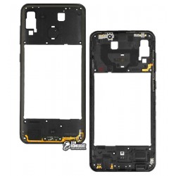 Средняя часть корпуса Samsung A305F/DS Galaxy A30, черная