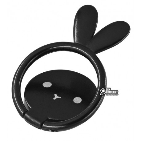 Кольцо держатель Animal Metal Desing, Black rabbit
