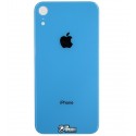 Задняя панель корпуса iPhone XR, голубой, со снятием рамки камеры, small hole