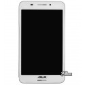 Дисплей для Asus FonePad 7 ME375, білий, з сенсорним екраном (дисплейний модуль), з рамкою