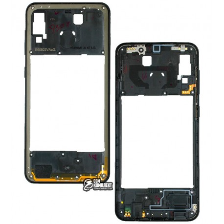 Средняя часть корпуса Samsung A205F/DS Galaxy A20, черная
