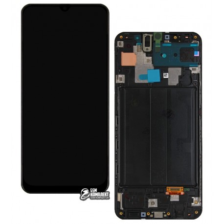 Дисплей Samsung A305F/DS Galaxy A30, черный, с рамкой, Original, #GH82-19202A