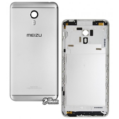 Задняя панель корпуса для Meizu M3 Note, серебристая, M681