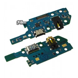 Шлейф Samsung A202F/DS Galaxy A20e, коннектора зарядки, с микрофоном, плата зарядки