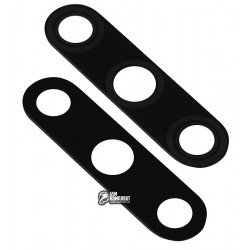 Стекло камеры Huawei Y9S (2019), размер 30,9x8 мм, черное