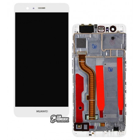 Дисплей для Huawei P9, белый, с сенсорным экраном (дисплейный модуль), с рамкой, original (PRC)