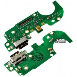 Шлейф для Nokia 8.1, микрофона, коннектора зарядки, с компонентами, плата зарядки