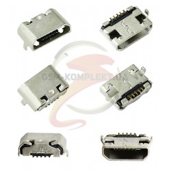 Коннектор зарядки для Meizu M2 Note, MX3, M3 Note (L681H), 5 pin, micro-USB Коннектор зарядки для Meizu M2 Note, MX3, M3 Note (L681H), 5 pin, micro-USB
