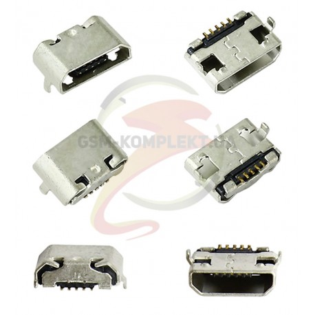 Коннектор зарядки для Meizu M2 Note, MX3, M3 Note (L681H), 5 pin, micro-USB
