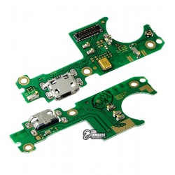 Шлейф для Nokia 3.1 Plus, микрофона, коннектора зарядки, с компонентами, плата зарядки Шлейф для Nokia 3.1 Plus, микрофона, коннектора зарядки, с компонентами, плата зарядки