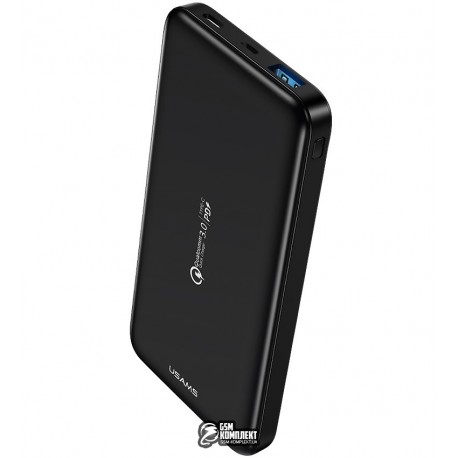 Power bank Usams US-CD92 PB30 QC3.0+PD 10000mAh, черный