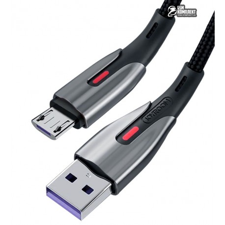 Кабель Micro-USB - USB, Joyroom S-M379 super-quick charging QC, 5А, 2м, черный