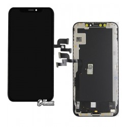 Дисплей для iPhone XS, черный, с сенсорным экраном (дисплейный модуль), с рамкой, (OLED), AAA, GXS OEM hard Дисплей для iPhone XS, черный, с сенсорным экраном (дисплейный модуль), с рамкой, (OLED), AAA, GXS OEM hard