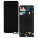Дисплей для Samsung A507F/DS Galaxy A50s, черный, с сенсорным экраном (дисплейный модуль), с рамкой, Original (PRC), original glass