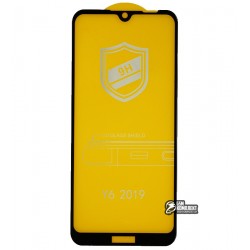 Закаленное защитное стекло для Huawei Y6 (2019),Y6 Pro (2019), Honor 8A, 3D, 4D ARC, черное