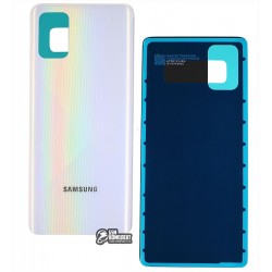 Задняя панель корпуса для Samsung A715F/DS Galaxy A71, серебристая