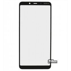 Стекло корпуса для Nokia 3.1 Plus Dual Sim, TA-1104, черный