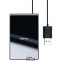 Бездротова зарядка Baseus Card Ultra-Thin 15Вт (з USB кабелем, 1м), чорний колір