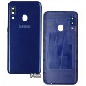Задняя панель корпуса Samsung A202F/DS Galaxy A20e, синяя