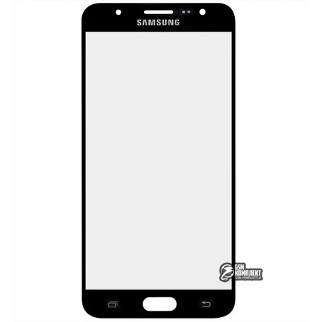 Стекло дисплея Samsung G610 Galaxy J7 Prime, SM-G610 Galaxy On Nxt, черное