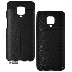 Чехол для Xiaomi Redmi Note 9S / Note 9 Pro, Ultimate Experience Leather, силиконовый, черный