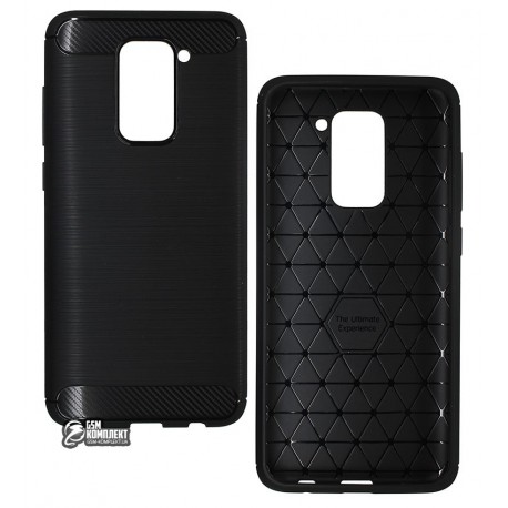 Чехол для Xiaomi Redmi Note 9, Ultimate Experience Leather, силиконовый, черный Чехол для Xiaomi Redmi Note 9, Ultimate Experience Leather, силиконовый, черный