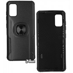 Чехол для Samsung A415 Galaxy A41 (2020), Leather Design Case with Ring, силикон-пластик Чехол для Samsung A415 Galaxy A41 (2020), Leather Design Case with Ring, силикон-пластик