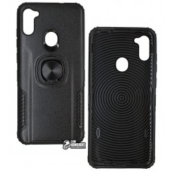 Чехол для Samsung A115 Galaxy A11 (2020), Leather Design Case with Ring, силикон-пластик Чехол для Samsung A115 Galaxy A11 (2020), Leather Design Case with Ring, силикон-пластик