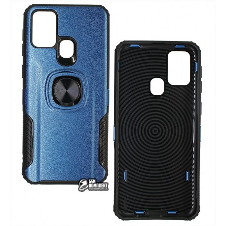 Чехол для Samsung M315 Galaxy M31 (2020), Leather Design Case with Ring, силикон-пластик