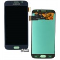 Дисплей Samsung G920 Galaxy S6, синій колір, з сенсорним екраном (дисплейний модуль), (OLED), High quality