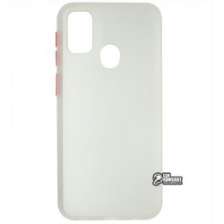 Чехол для Samsung M215 / M307 Galaxy M21 / M30s (2019), Matte color case, силикон-пластик, матовый, белый