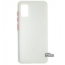 Чехол для Samsung A415 Galaxy A41 (2020), Matte color case, силикон-пластик, матовый, белый Чехол для Samsung A415 Galaxy A41 (2020), Matte color case, силикон-пластик, матовый, белый