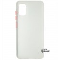 Чехол для Samsung A415 Galaxy A41 (2020), Matte color case, силикон-пластик, матовый, белый