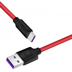 Кабель Type-C - USB, Hoco X11Rapid, 5A, поддерживает QC (Qualcomm Quick Charge)