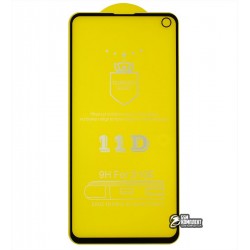 Закаленное защитное стекло для Samsung G970 Galaxy S10e, 2.5D, Full Glue, черное