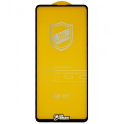 Закаленное защитное стекло для Samsung A515 Galaxy A51 (2019), 3D, 4D ARC, черное