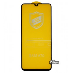 Закаленное защитное стекло для Samsung A705/A707 Galaxy A70/A70s (2019), 3D, 4D ARC, черное