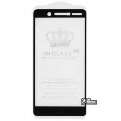 Закаленное защитное стекло для Nokia 7, 2.5D, 9H, Full Glue, черное