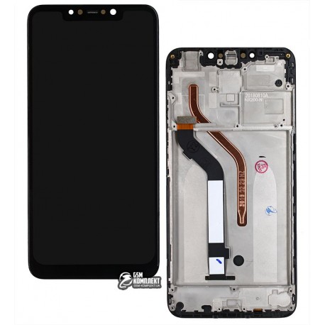 Дисплей Xiaomi Pocophone F1, черный, с сенсорным экраном (дисплейный модуль), с рамкой, Original (PRC)