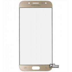 Скло дисплея Samsung J530F Galaxy J5 (2017), з OCA-плівкою, золоте