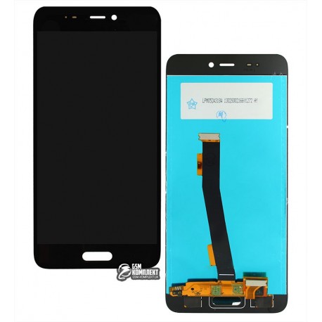 Дисплей Xiaomi Mi 5, черный, с сенсорным экраном (дисплейный модуль), High Copy