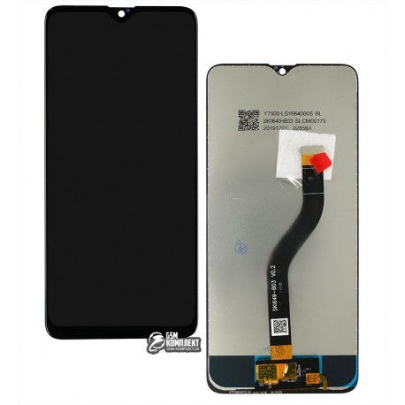 Дисплей для Samsung A207 Galaxy A20s, черный, с сенсорным экраном, оригинал (переклеено стекло)