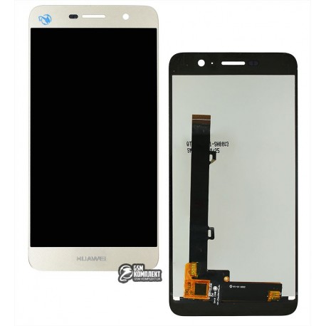 Дисплей Huawei Y6 Pro, золотистый, с сенсорным экраном, логотип Huawei, High Copy, TIT-AL00/TIT-U02
