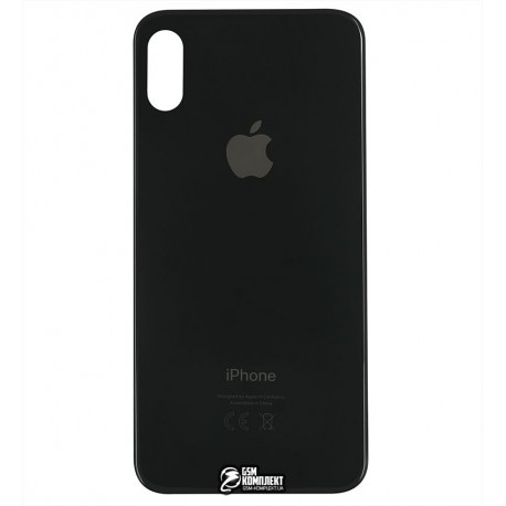 Задняя панель корпуса для iPhone X, черная, не нужно снимать стекло камеры, big hole