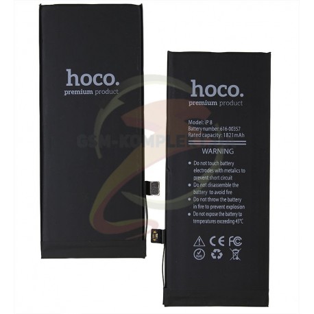 Аккумулятор Hoco для Apple iPhone 8, Li-ion, 3,7 В, 1820 мАч