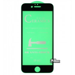 Защитное оргстекло для iPhone 6, iPhone 6s, Ceramica, с фаской, черное Защитное оргстекло для iPhone 6, iPhone 6s, Ceramica, с фаской, черное
