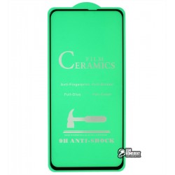 Защитное оргстекло для Samsung A606 Galaxy A60, Ceramica, с фаской, черное