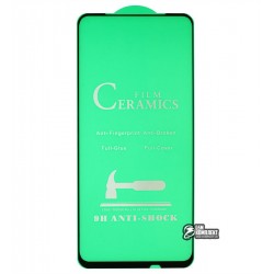 Защитное оргстекло для Huawei P Smart Z, P Smart Pro, Honor 9X (2019), Ceramica, с фаской, черное